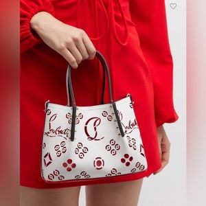 Christian Louboutin Cabarock Mini Perforated Loubinthesky Tote Bag